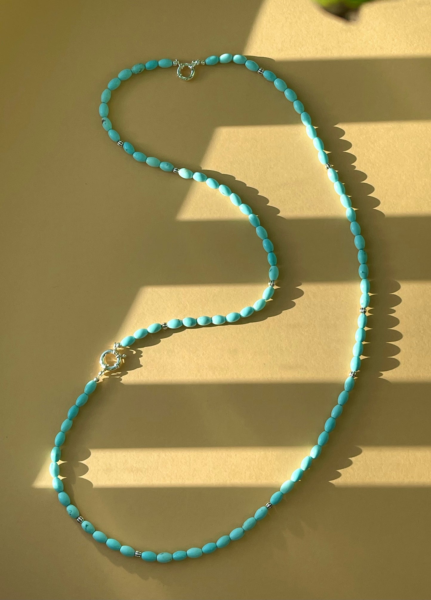 Convertible Turquoise Bead Necklace