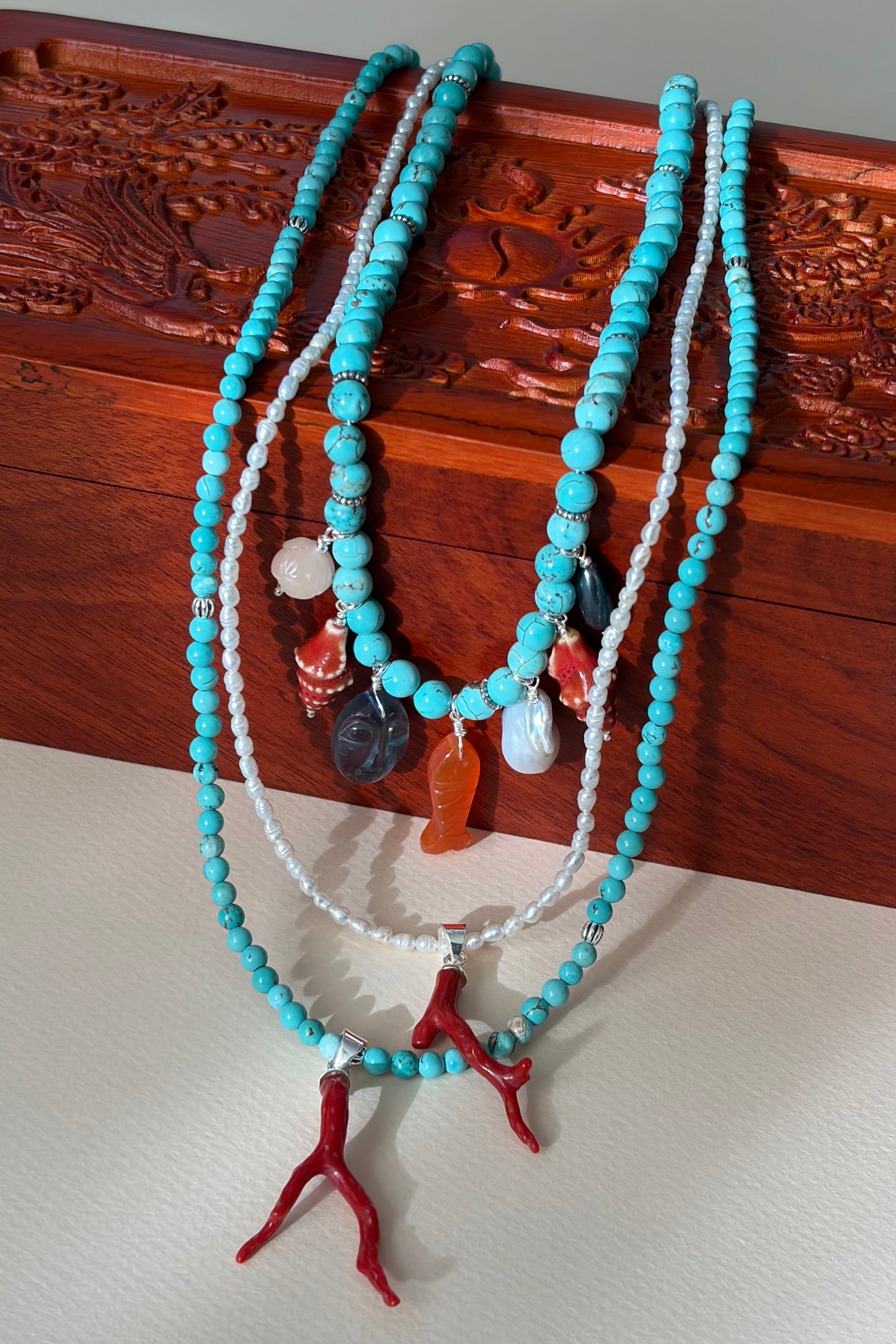 Turquoise Charm Necklace