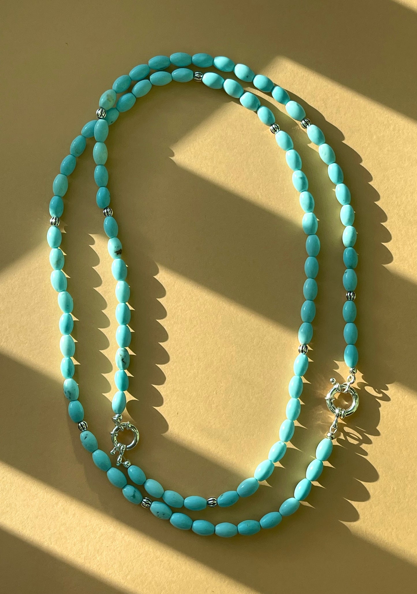Convertible Turquoise Bead Necklace