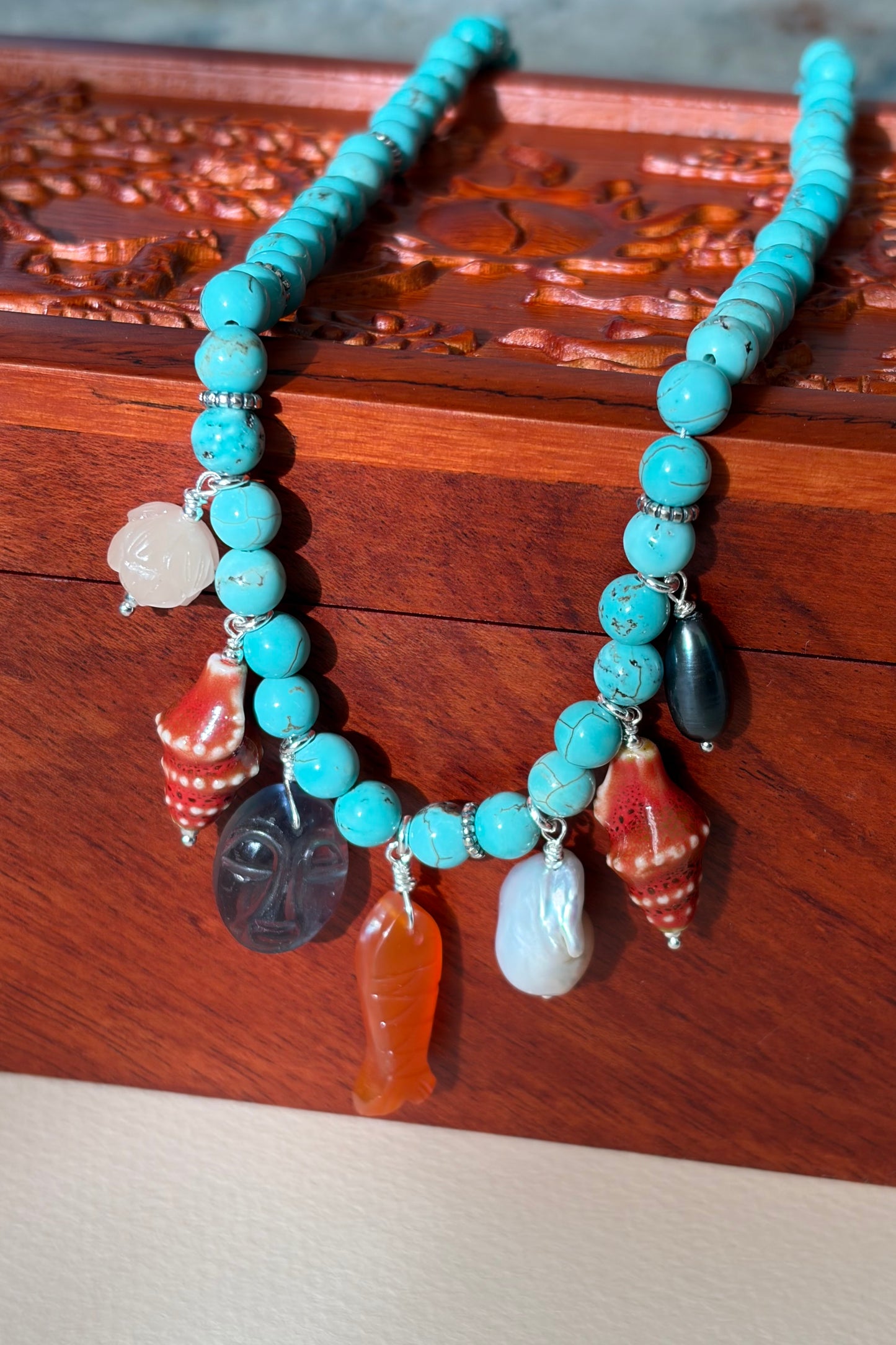 Turquoise Charm Necklace