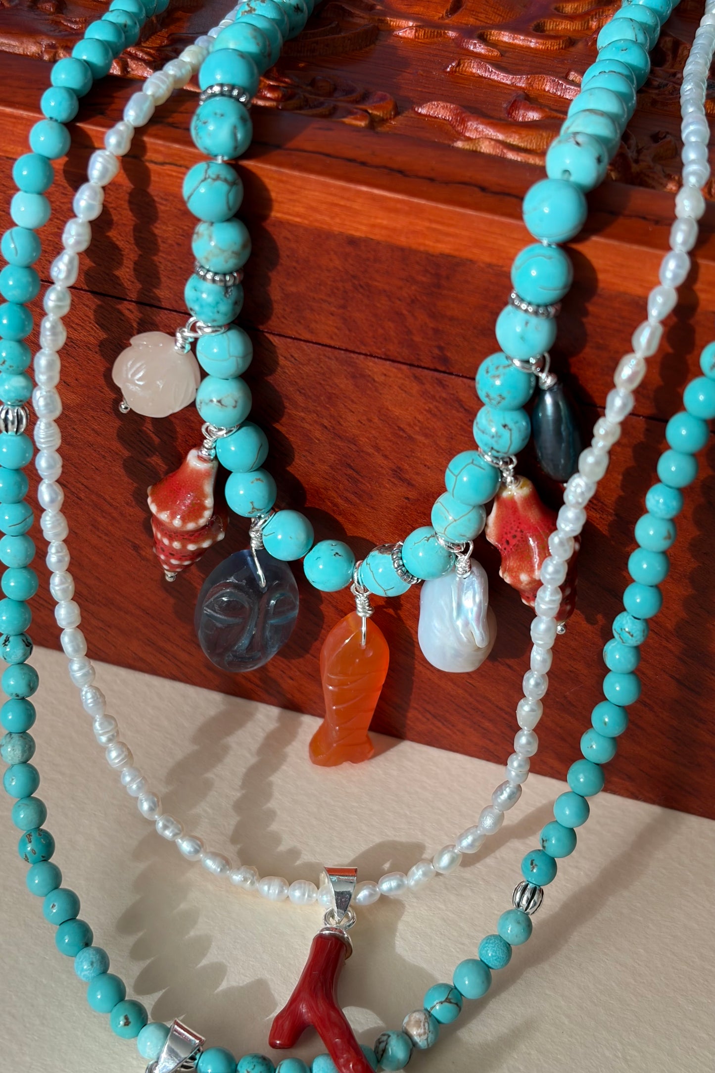 Turquoise Charm Necklace