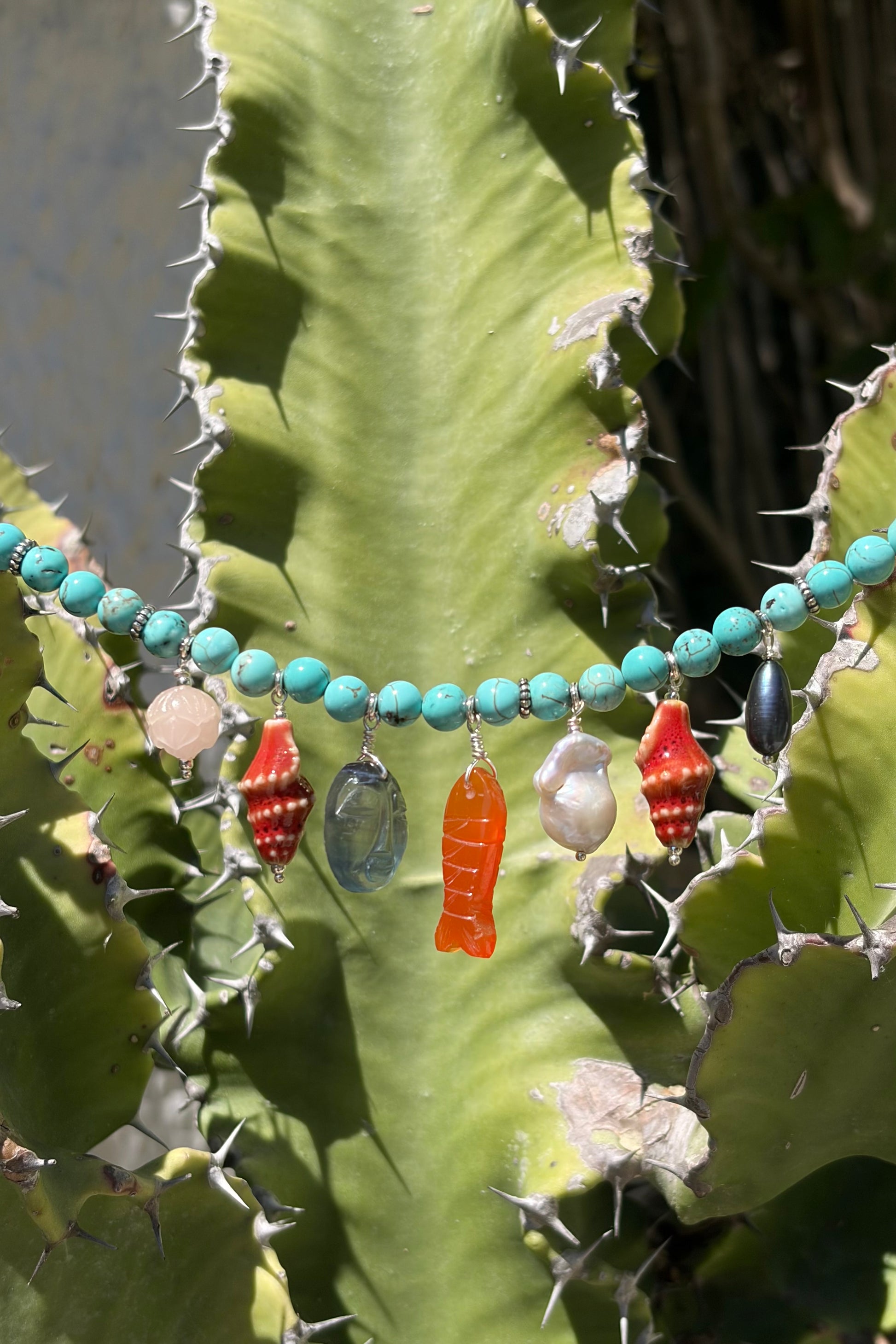 Turquoise Charm Necklace