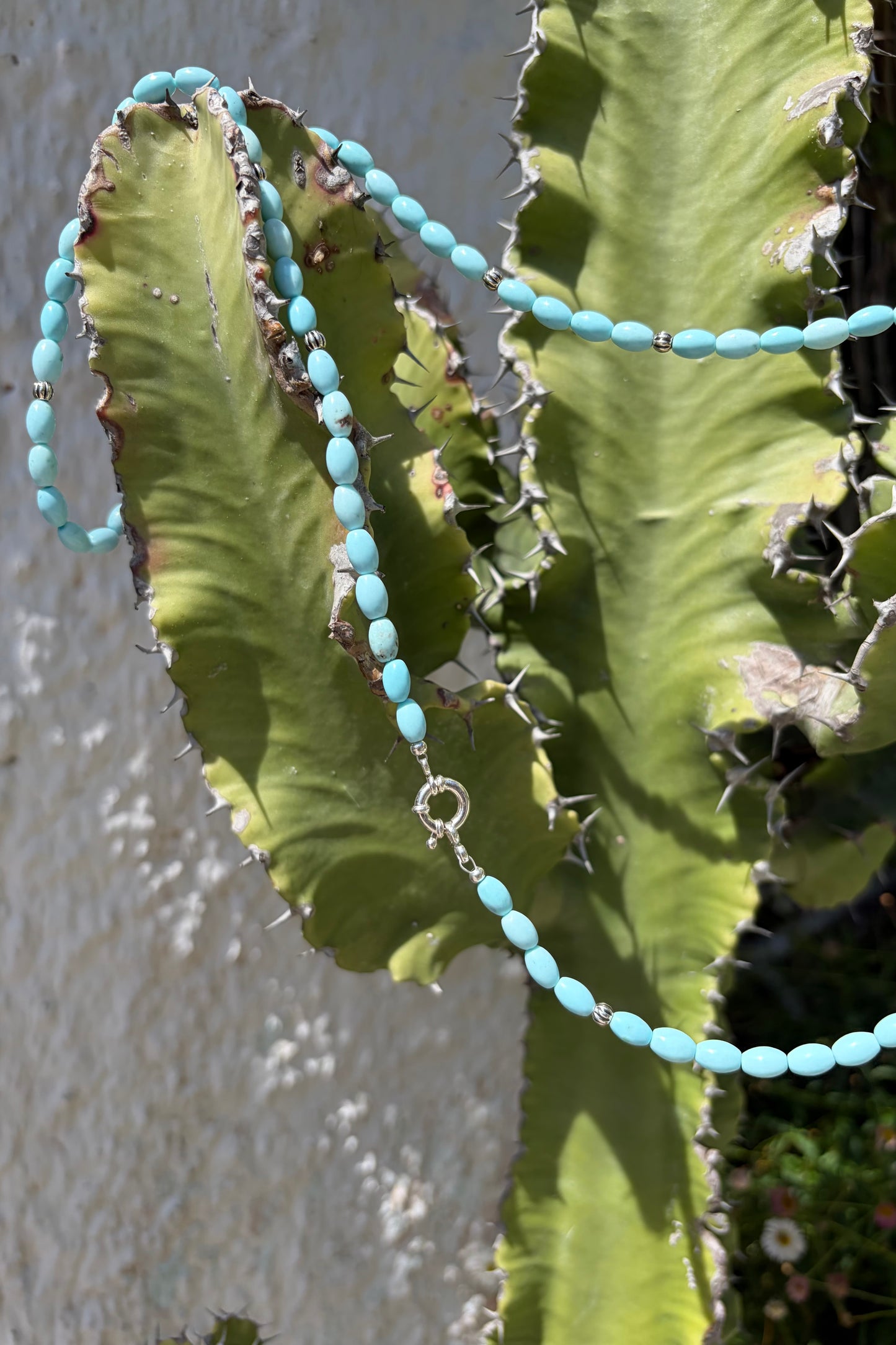 Convertible Turquoise Bead Necklace
