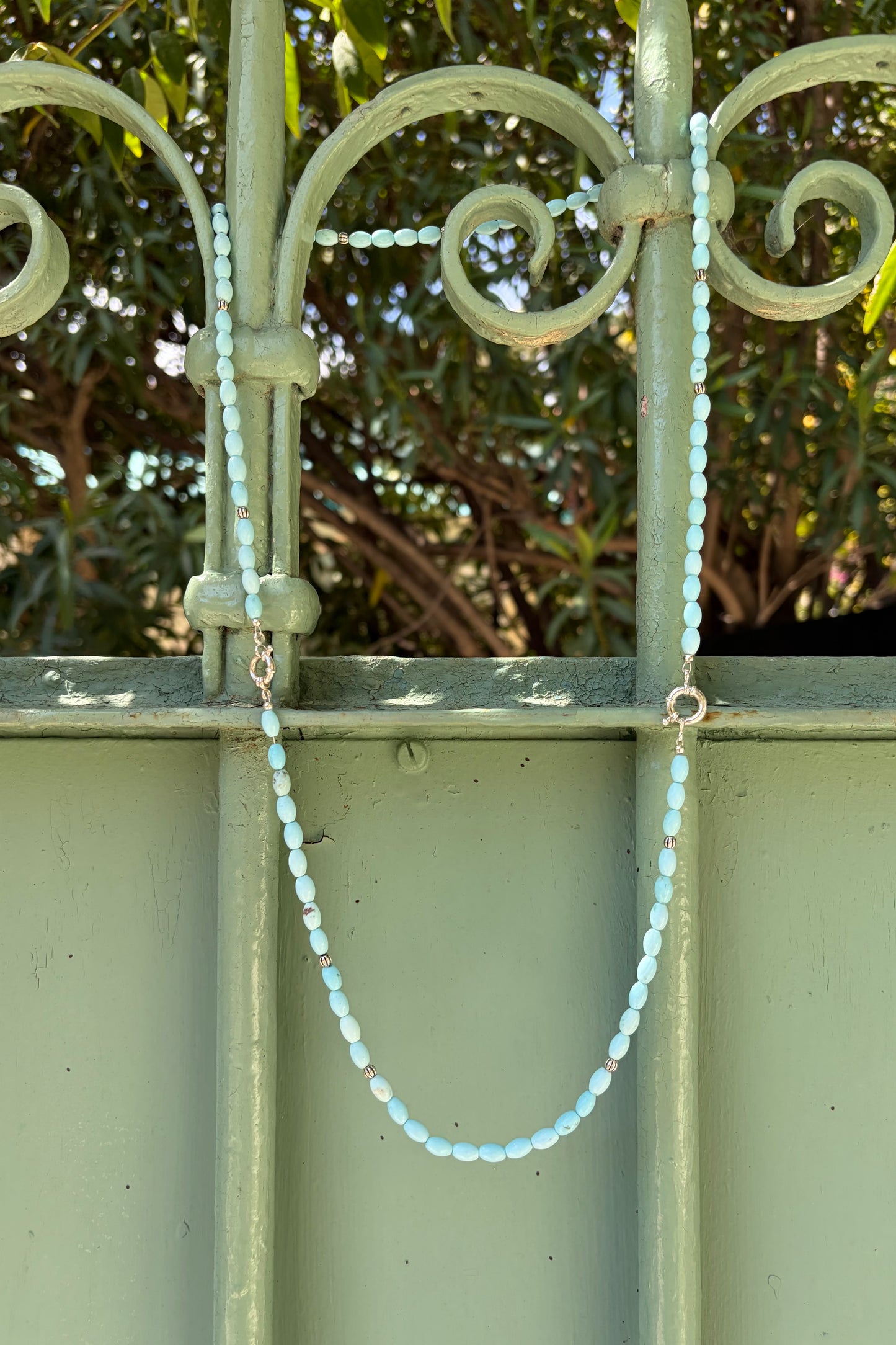 Convertible Turquoise Bead Necklace