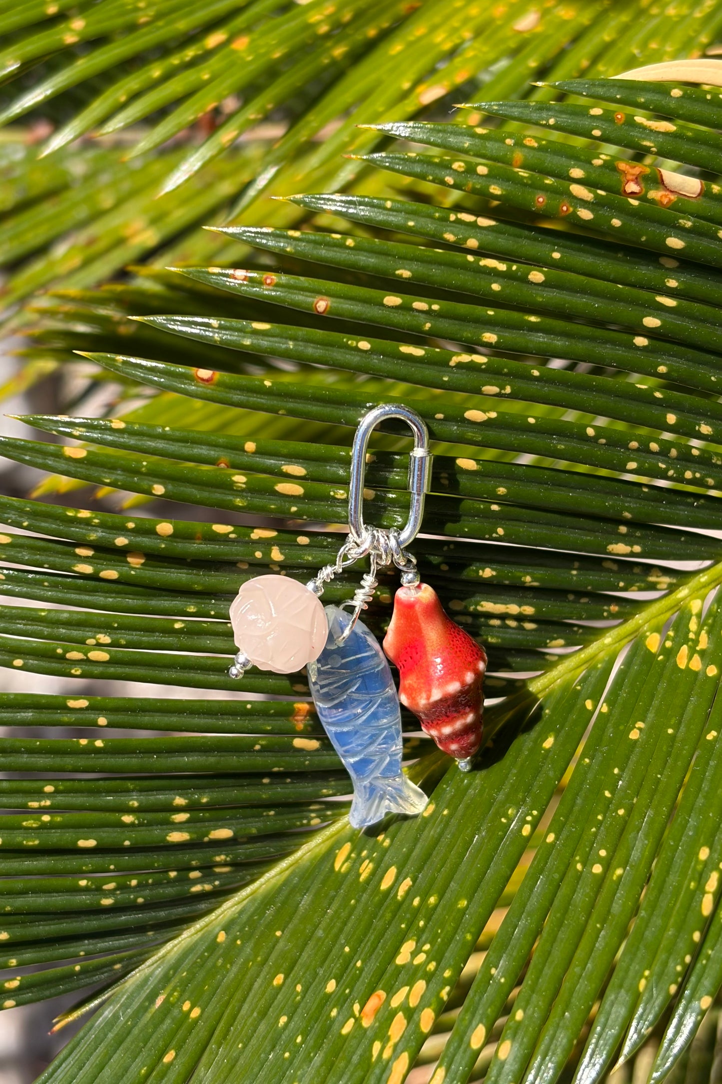 Sterling Silver Hoop Earrings with Charms