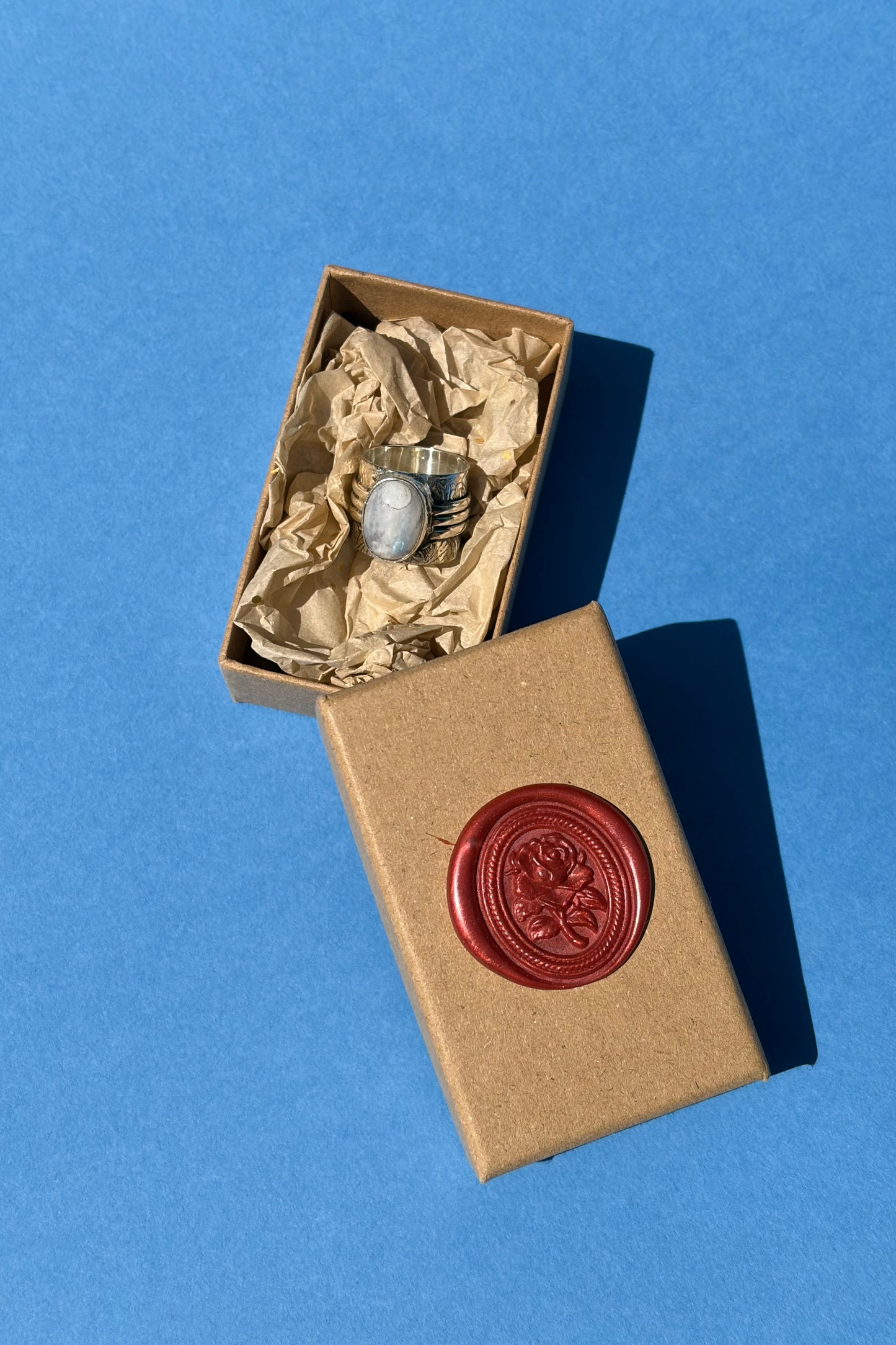 Silver Ring with Moonstone
