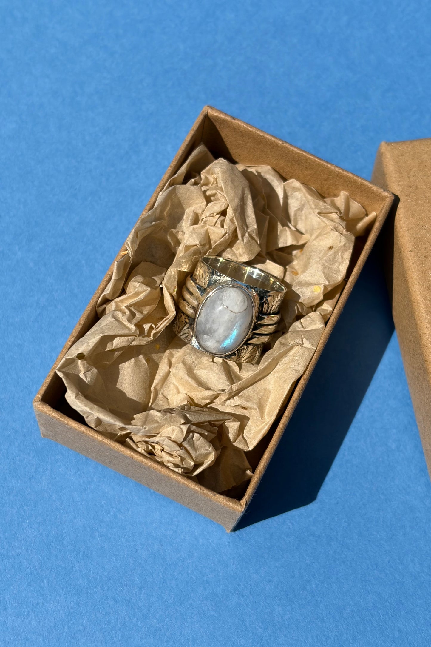 Silver Ring with Moonstone