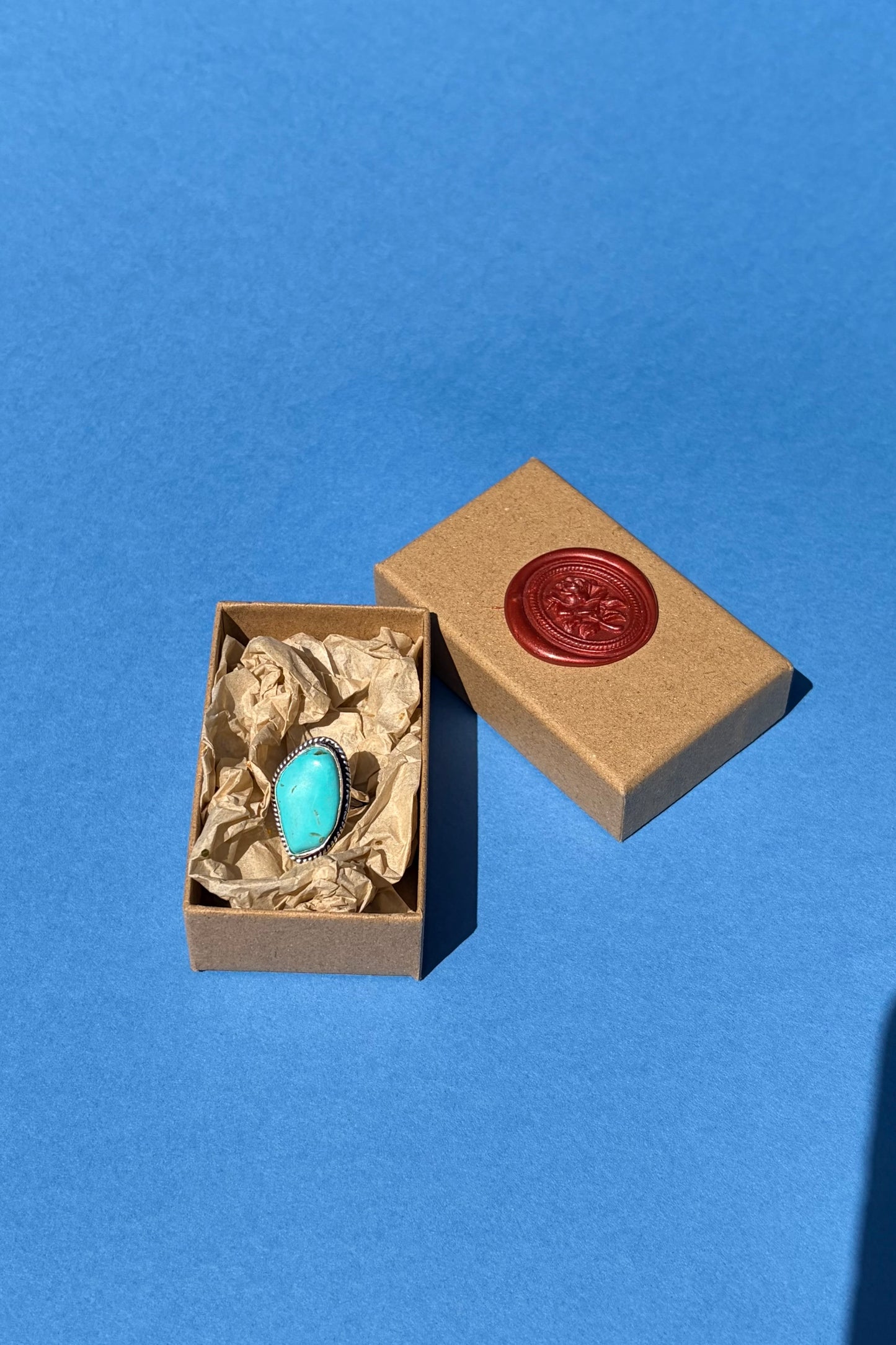 Turquoise Tale Ring in Sterling Silver