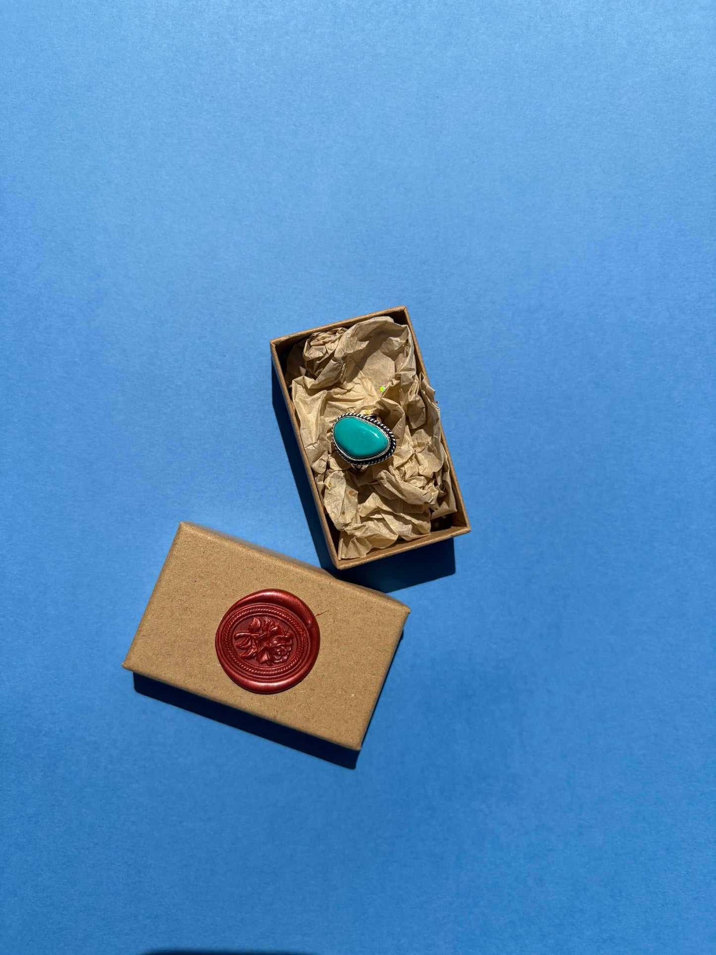 Turquoise Tale Ring in Sterling Silver