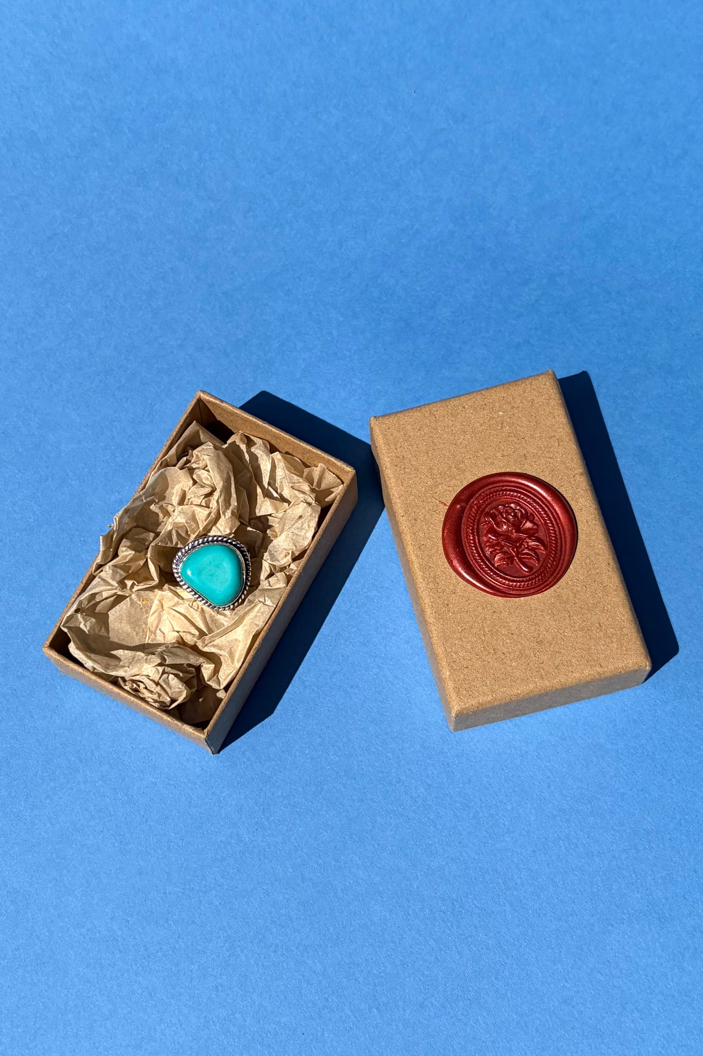 Turquoise Tale Ring in Sterling Silver