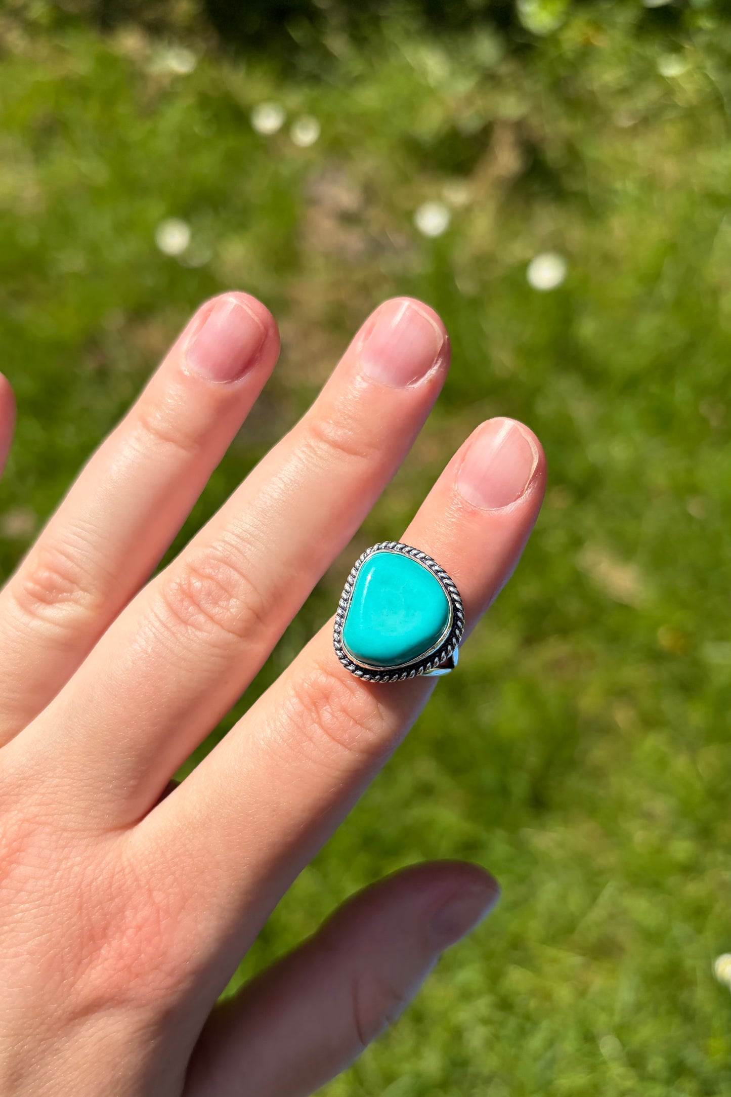 Turquoise Ring in Sterling Silver
