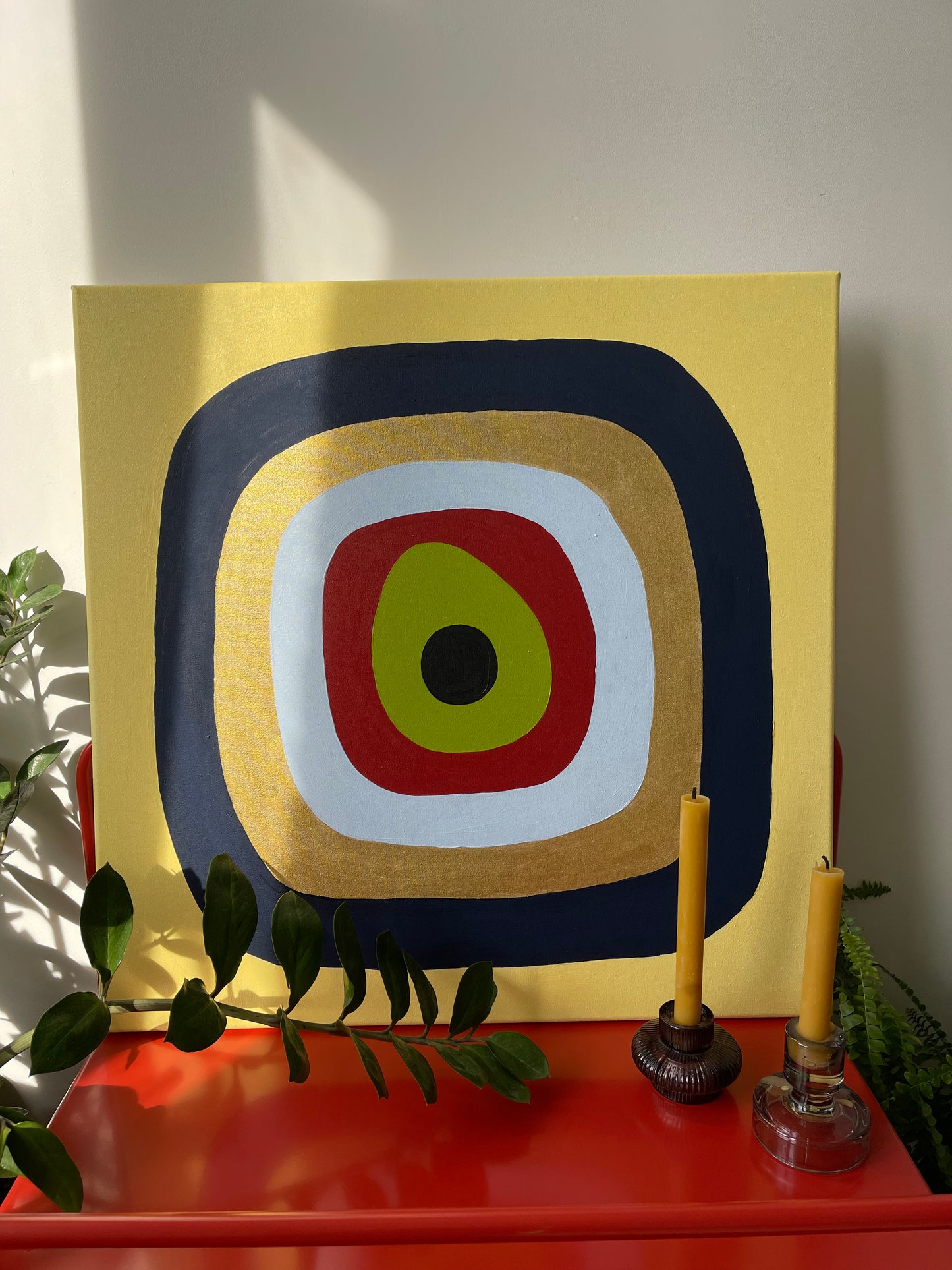 Contemporary Minimalist Canvas, Oil painting 60*60cm