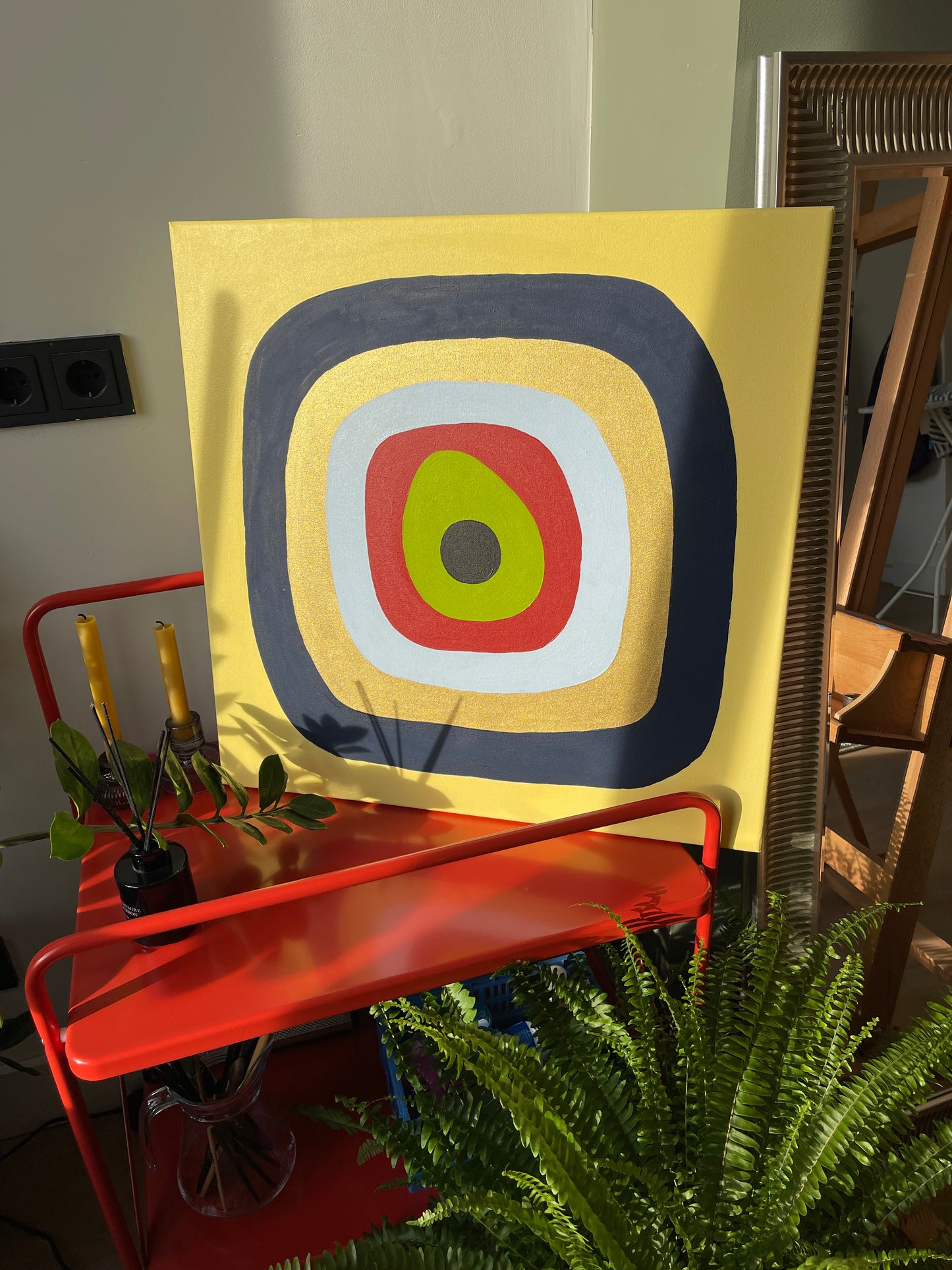 Contemporary Minimalist Canvas, Oil painting 60*60cm