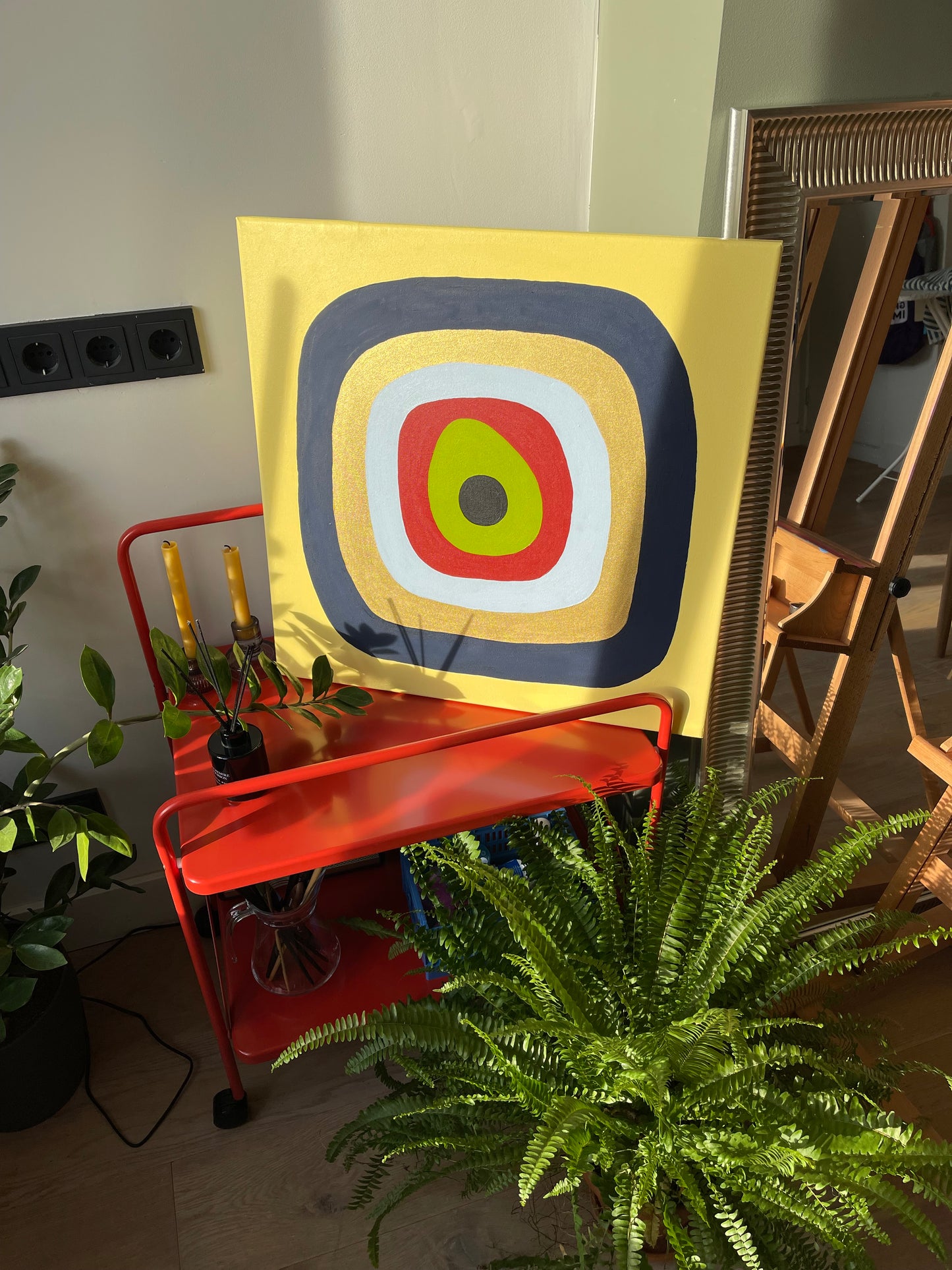 Contemporary Minimalist Canvas, Oil painting 60*60cm