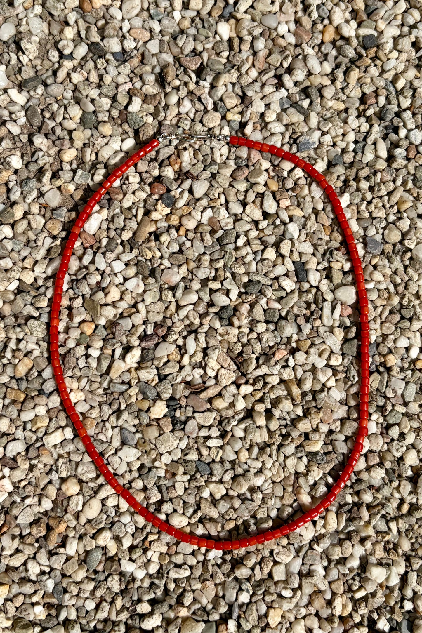 Red Coral Beaded Necklace
