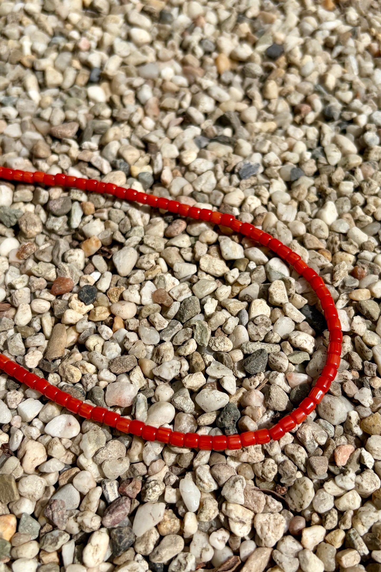 Red Coral Beaded Necklace