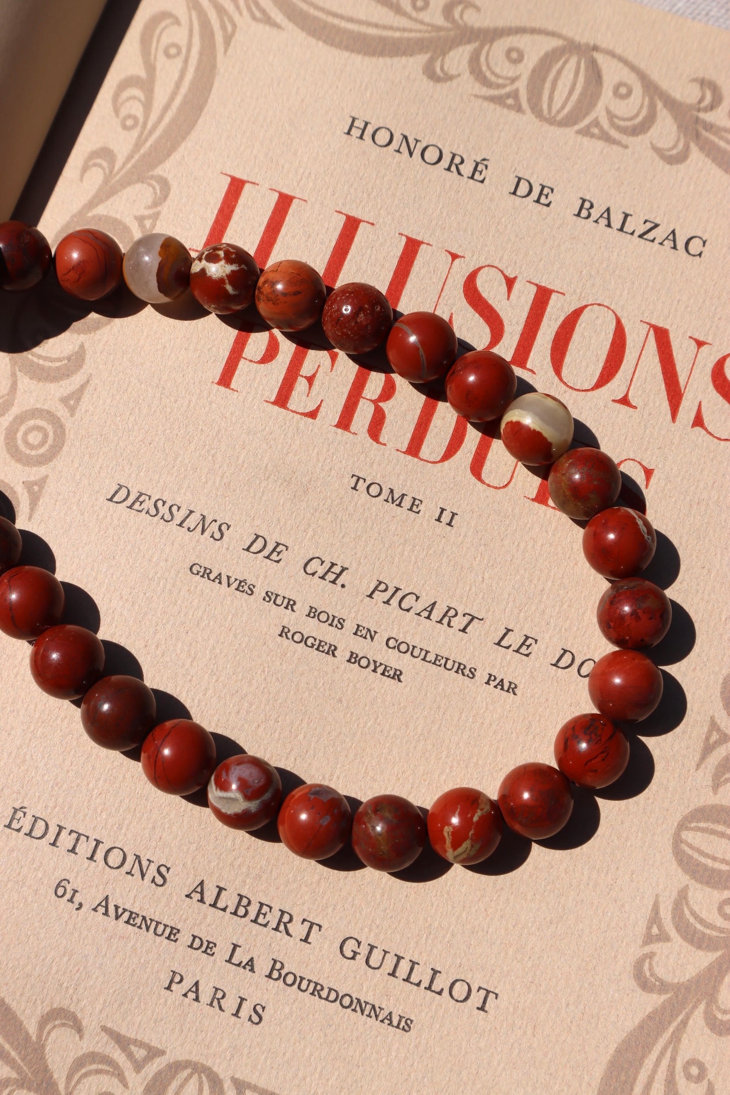 Red Jasper Necklace with Sterling Silver Clasp