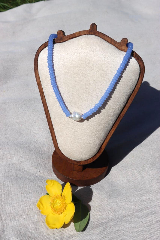 Ethereal Parel Ketting (Blauw)